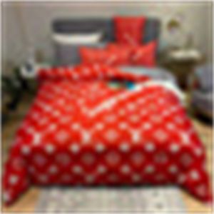 Luxury designer pillowcase bedding letter set printed fashionable wool insulation set, 4 pieces/set, large home bedding textile 200X230CM-02