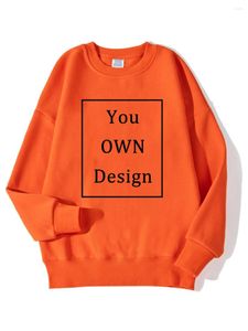 Hoodies Women's Custom الخاص بك ماركة التصميم الخاصة بك /صورة ديي القطن من النوع الثقيل قميص غير رسمية دافئة دافئة عنق الرجال الرجال النساء 13