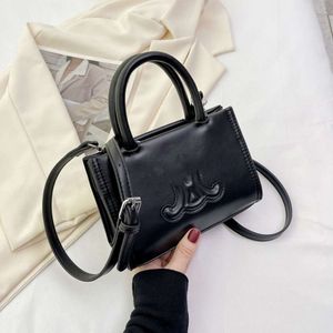 حقيبة اليد النسائية المتطورة ثلاثية الأبعاد مربع صغير مع مقبض وكسر واحد الكتف crossbody ، حقيبة قوس الانتصار الفرنسي