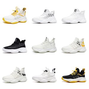 Running shoes Mens GAI breathable black white gray yellow Spring and Summer Breathable Lightweight Sneakers Four