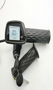 Gasreglage greppar med LED -skärm för hastighetslockkeyscooter switch accelerator gashandtag för elektrisk cykel moped trehjuling sp5462696