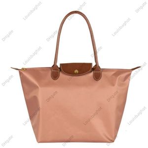 2024 mode stor kapacitet netto röda väskor för kvinnor enkla axel bärbar dumpling väska vikningsförvaring väska handväska lyxväska
