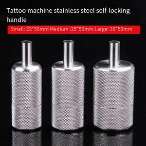 25mm Tattoo Grip Motor Handle 304 Stainless Steel Round Tattoo Machine Tattoo Equipment Tattoo Supplies Bandagem Tattoo 240226