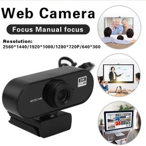 HD 2K USB Computer Network Conference Live Streaming Web Camera