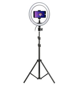 Pography LED Selfie Ring Light 10 pollici Po Studio Camera Light con treppiede per Tik Tok VK Youtube Live Video Makeup C1008903790