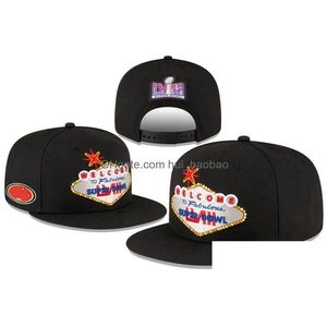 Snapbacks Добро пожаловать в Fabous Iii Snapback Hat Черный Kc Sf Регулируемый смешанный заказ Все кепки Прямая доставка Спорт на открытом воздухе Спортивный Dha2D