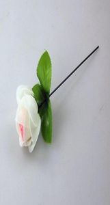 50st Roses Artificial White Silk Flower Wedding Bridal Bouquet Home Decoration 23quot4126072
