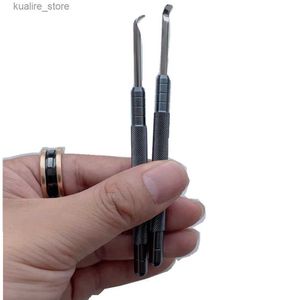 Watch Bands 2 pcs Metal maker Repair Tool Hand Rer Tools Levers With Flat Blade Hand Rer Tool Accessories New L240307