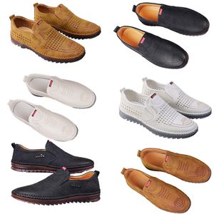 Sapatos casuais para homens primavera nova tendência versátil sapatos online para homens anti deslizamento sola macia sapatos de couro respirável bom 40