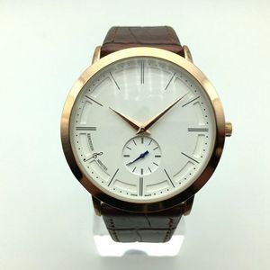 På 40mm Ultratin Dial Quartz Leather Mens Watches Dropshopping Fashion Casual Men Dress Designer Watch Whole Man Gift W2398