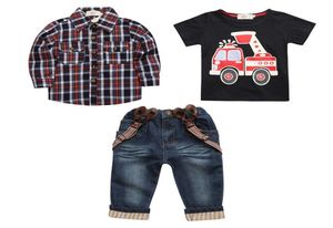 3pcs Çocuklar Toddler Bebek Erkek Erkek Elbise Koattshirtpants Set Çocuklar Günlük Giysiler Kıyafetleri Sonbahar Çocuk Giyim