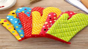 Oven Mitts Baking Durable Microwave Proof Resistant Colorful Heat Insulation Bakeware Gloves high temperature DB6404312126