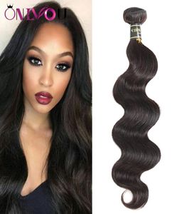 Factory Deal 9a Peruvian Virgin Hair Extensions Body Wave Human Hair Weaves Bundles 1pc 826 Inch Brazilian Raw Indian Top Remy Ha8819661