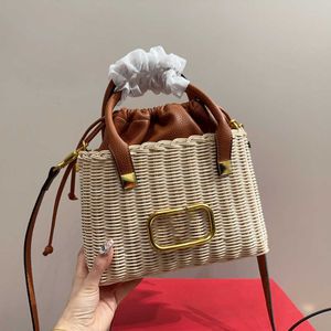 Summer Beach Bag Nowy designerka słomiana torba wiklinowa moda koszyk zakupowy torebki crossbody crossbody torebki turystyczne torby podróżne