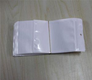 1220 cm Clear White Pearl Plastic Poly OPP Packing Zipper Zip Lock Retail Packages smycken Mat PVC Plastpåse 1018cm 7512CM9137593