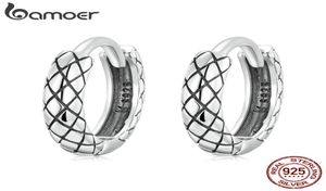 Hoop Huggie 100 fibbie per orecchie in argento sterling 925 con motivo a serpente per le donne, orecchini fantastici, orecchini con gioielli, regalo 2210082856703