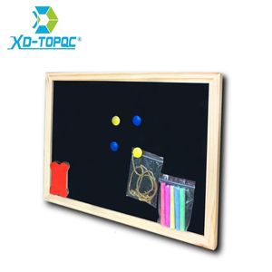 3040 cm tablica drewniana blackboard drewniana rama kredowa tablica magnetycznego czarnego dostawcy biura 240227