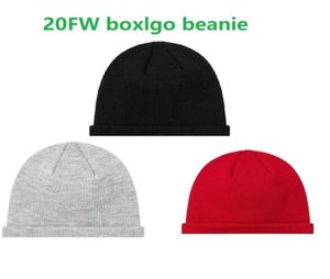 20FW preto vermelho cinza gorro inverno malha solidéu adulto casual hip hop chapéu feminino masculino gorro acrílico unisex cor sólida manter w9706086