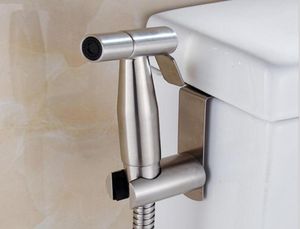 Wysokiej jakości ręka łazienkowa trzymana w toalecie bidet sprayer dupek shattaf prysznic prysznic stal nierdzewna Zestaw węża szczotkowanego Nickel FI7855139