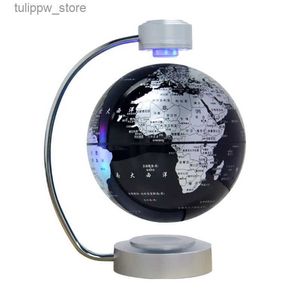 Dekorativa objekt Figurer 8-tums magnetiska levitation Globe Stor hemdekoration Nyhet Handikraft Office DecorationL240306