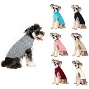 Abbigliamento per cani Maglioni invernali in lana Costumi Chihuahua Comodo e morbido maglione lavorato a maglia caldo color caramello