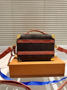 Top luxo designer caixa saco masculino bolsa de ombro crossbody saco do mensageiro carteira baixa-chave e constante 22cm