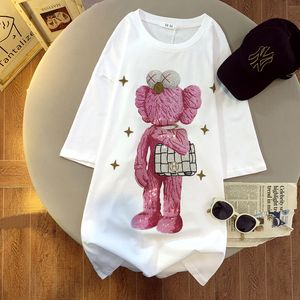 Tees Tshirt Fashion Fashion Mens مصممي نساء T قمصير قصيرة الأكمام قمم النخيل خطاب القطن tshirts ملابس عارضة كرتون طباعة نساء عالي الجودة tshirts 5xl