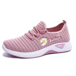 Woven Womens com Zhenfei Walking Solas espessadas e rendas duráveis para mulheres únicas tênis de corrida de fundo plano 80593 43991