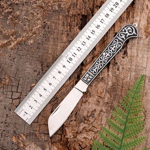 Exquisite Stainless Steel Ethnic Small Travel Outdoor Portable Folding Sharp Fruit Peeling Knife 696916