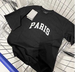 T-shirts Black Wite Color kids Spring summer t-shirts Letter desgin Pattern t shirts baby boys girls tees children t-shirt size 100-140cm Short Sleeve Loose Style 240306