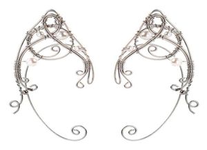 Stud 2st Fashion Elf Ear Cuffs Ear Hook Clip on Earrings Jewelry Gift for Women 2210145957263