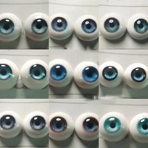 Occhi azzurri in resina bambola fatta a mano fai da te bulbo oculare 10/12/14/16/18mm accessori bambola per 1/4 1/6 1/8 1/3 bambola zio BJD OB11 gesso occhio 240301