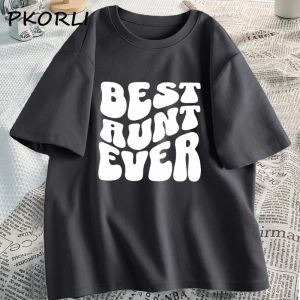 T-shirt Best Aunts Ever Tshirts Women Cool Aunts Club T Shirt Funny Sisters Tees Cotton Oversized Graphic Tees Women Streetwear