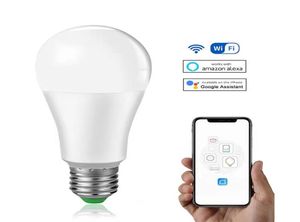 15 Вт Wi-Fi умная лампочка B22 E27 светодиодная лампа работает с AlexaGoogle Home 85265V белая функция таймера с регулируемой яркостью Magic Bulbs8202957