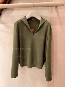 Женские свитера, весенний шерстяной свитер с v-образным вырезом и длинными рукавами для отдыха, темно-зеленый свитер с v-образным вырезом и длинными рукавами