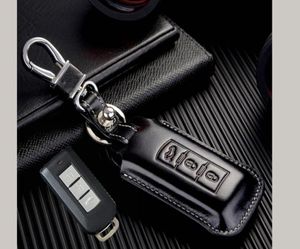 Mitsubishi Outlander ASX RVR Mirage Montero Sport Smart Key Case Holder Accessories 3070077の本革キーFOBカバー