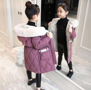new brand Children Girl Jacket Thick Long Winter Warm Coat Fashion parka Hooded Outerwear Clothes For Kids girls clothing8626534