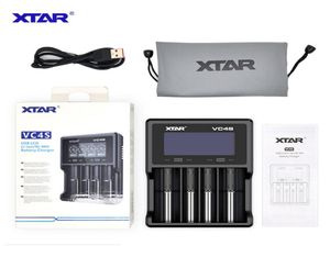 Xtar vc4s chager nimh carregador de bateria com display lcd para 10440 18650 18350 26650 32650 baterias liion chargers6706897