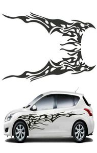 2PCS Universal Car Corpe Body Winylowa naklejka płomień Duża grafika Dekoracja DIY 210 5x48CM244Q5614785