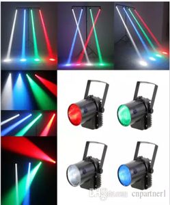 2017 RGB effetto singolo colore 5W LED Beam Spot Light bianco rossoverde Party DJ Bar Stage Light Pinspot Luci Effetto Proiettore lampada7249470