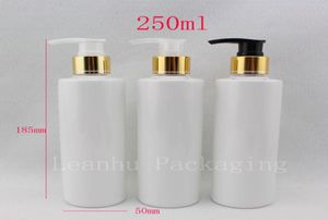 250ml x 20 garrafas plásticas brancas vazias da loção recipiente da bomba do sabão líquido para recipientes cosméticos da bomba da loção dos cuidados pessoais9605948