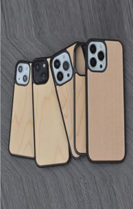 Custom Design Engrave Available Mobile phone Cases For iPhone 13 Mini Protector Wood Hybrid Cover8706187