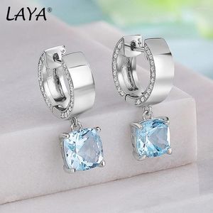 Stud Earrings LAYA For Women Natural Topaz Blue Gemstone 925 Sterling Silver Romance Luxury Fine Jewelry Gifts 2024 Trend