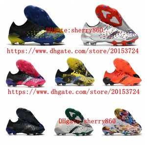 Mens Soccer Shoes Freakes .1 Låg FG Cleats Football Boots Sneakers Designers Chuteiras