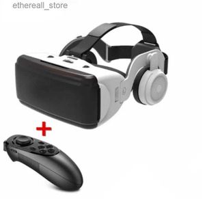 Dispositivos VR/AR VR realidade virtual caixa de óculos 3D estéreo capacete de papelão VR adequado para smartphones IOS Android sem fio balancim Q240306