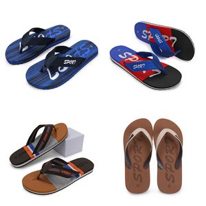 Red Black Slippers Spring Summer Pink Green Yellow Blue Brown Mens Low Top Breathable Soft Sole Shoes Flat Men Gai-014 93673