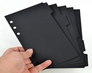 Holes A5A6 Notebooks Tabed Paper 5pcsSet Writing Pads Scrapbook Index Tabs Planner Divider Pages Notepads9652103