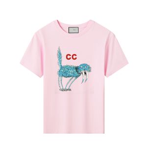 Alta qualidade verão crianças manga curta bebê meninas meninos crianças camisetas carta geometria impressa crianças casual camiseta roupas soltas sdlx