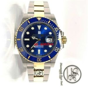 Schweizer mechanische Uhren Roiex Sub 41 mm 126613LB 18 Karat Gelbgold/Stahl Blaue Keramikuhr FUNHBN2