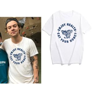 T-shirty Ciesz się zdrowiem jeść koszulka miodowa hs tpwk koszula urocza miodna pszczoła graficzna koszulka Harry'ego Koszulki z krótkim rękawem Tumblr Top Fan Prezent